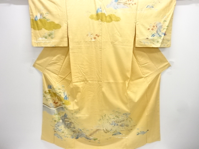 Japanese Kimono / Tsumugi Omeshi Silk